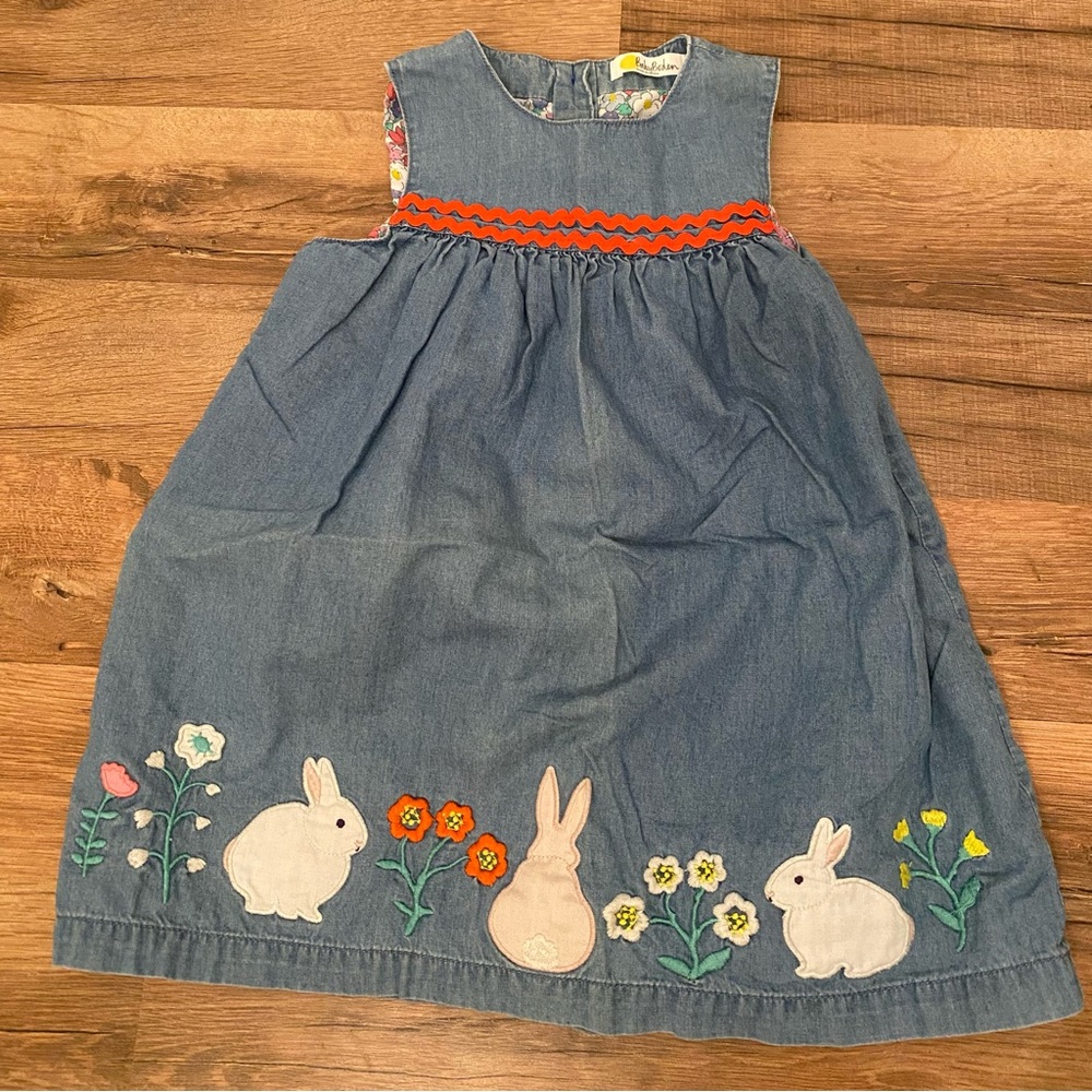 Mini Boden Bunny Chambray Dress
